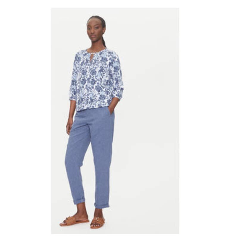 Дамска блуза  11105112 - Памук/Модал - Синя/Розова - Розово/Син Olsen