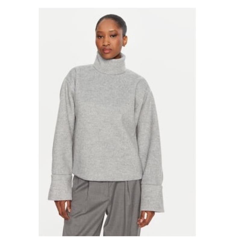 Дамска блуза - 2-ри ден - 304474491 - Полиестер/Вълна - Сива - Сив 2ndday