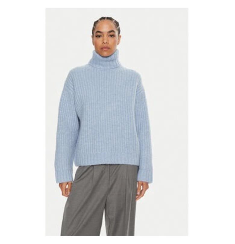 Дамска блуза - 2-ри ден - 304474910 - Акрил/Вълна/Полиамид - Синя - Син 2ndday