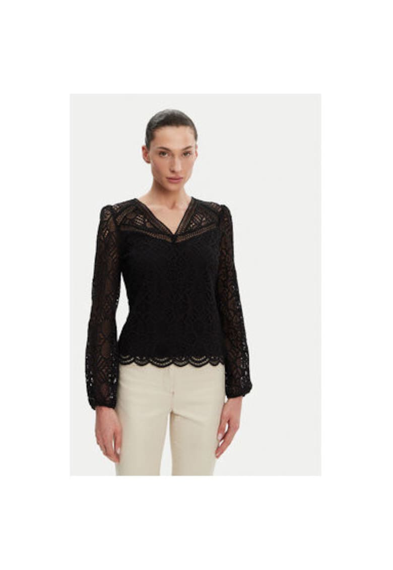 Дамска блуза 241-TOULI - Памук/Полиамид - Черна - Черен Morgan