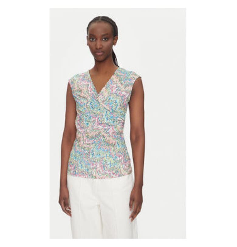 Дамска блуза  251-DPOPPA - Полиестер - Многоцветен Morgan