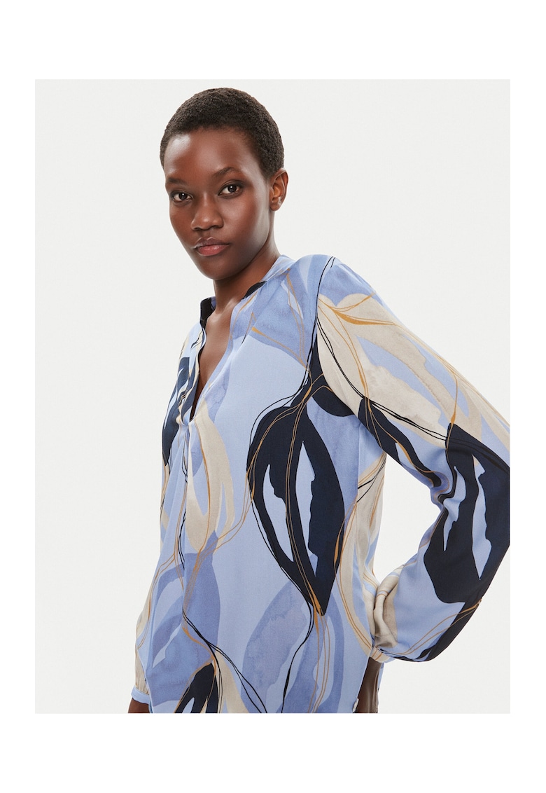 Дамска блуза - 303565831 - Син - Вискоза Tamaris