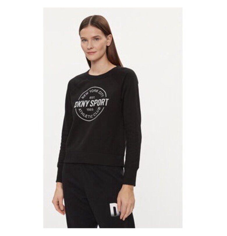 Дамска блуза -  303750992 - Памук/Полиестер - Черна - Черен dkny sport