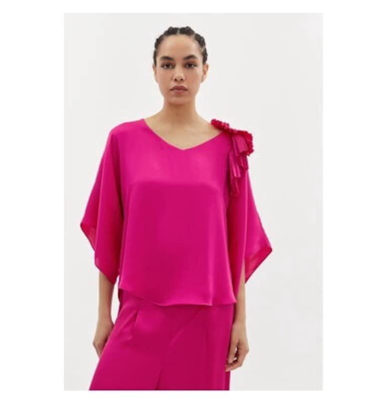 Дамска блуза -  303838966 - Полиестер - Розов - Розово JOSEPH RIBKOFF