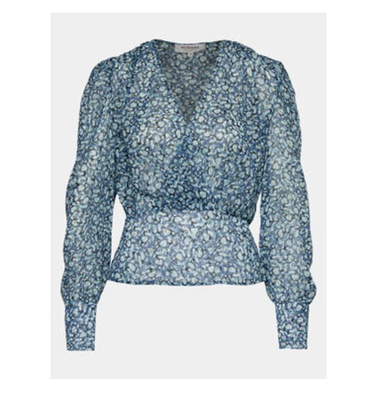 Дамска блуза -  303917586 - Рециклиран полиестер - Син - Син Morgan