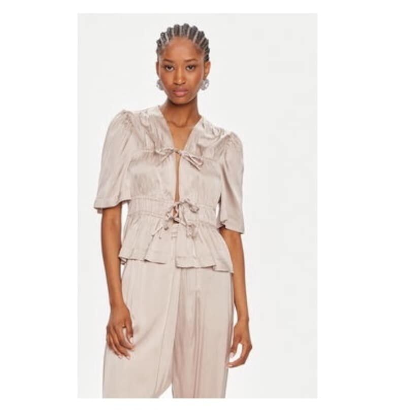 Дамска блуза -  304000317 - Вискоза - Бежов - Бежов Munthe