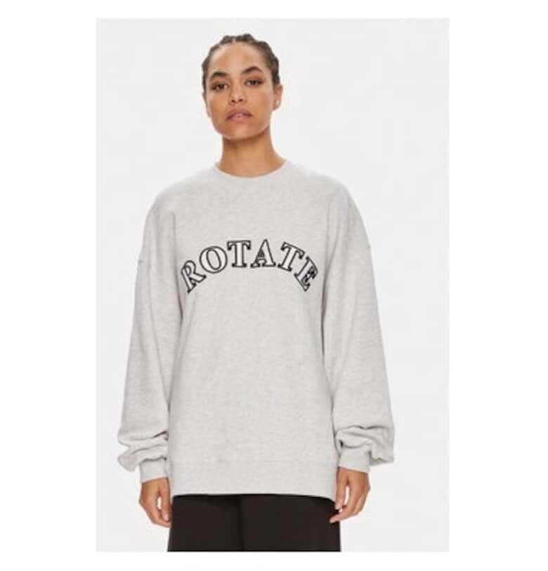 Дамска блуза -  304193170 - Органичен памук - Сива - Сив ROTATE