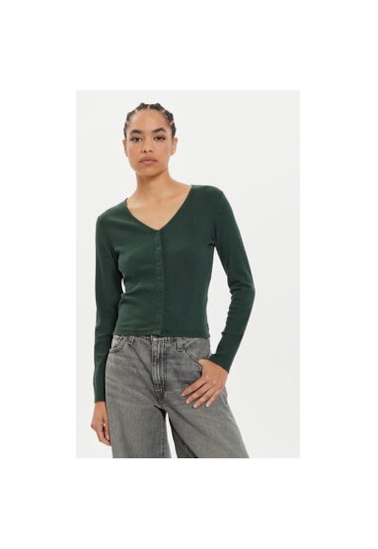 Дамска блуза - 304253676 - Памук - Зелен - Зелен Levis