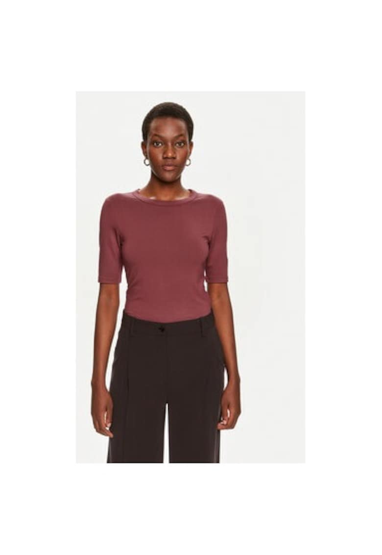 Дамска блуза - 304312281 - Модал/Полиамид - Черна - Черен BOSS