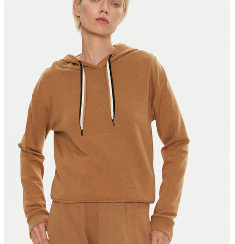 Дамска блуза -  304324031 - Лиосел/Памук/Полиамид - Бежов - Бежов BOSS