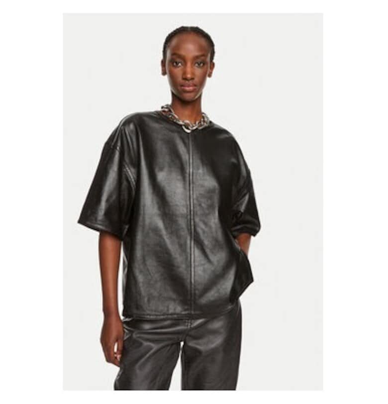 Дамска блуза -  304354571 - Естествена кожа - Черна - Черен Day Birger