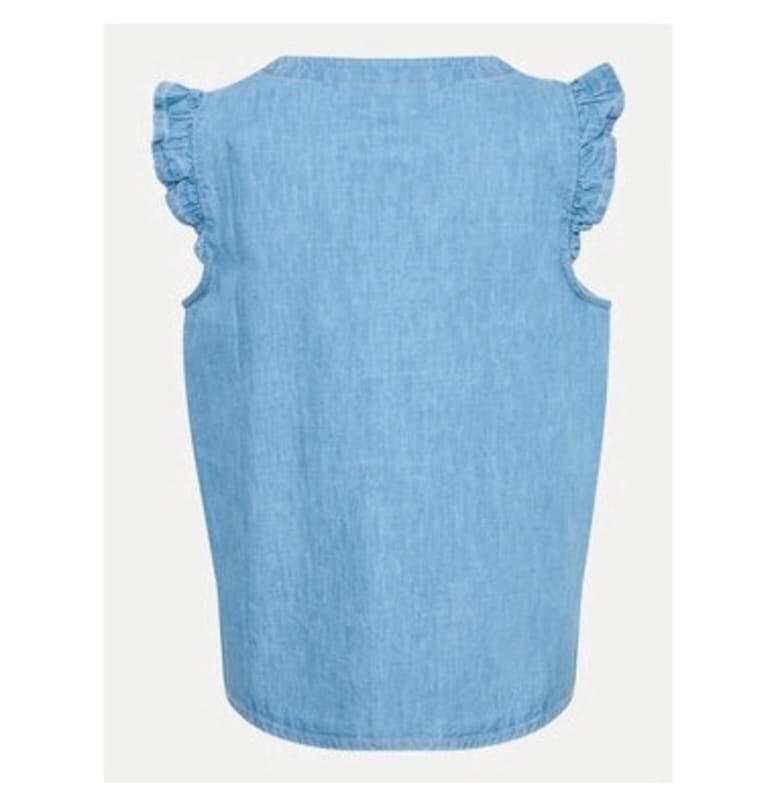 Дамска блуза -  304369292 - Памук - Син - Син kaffe