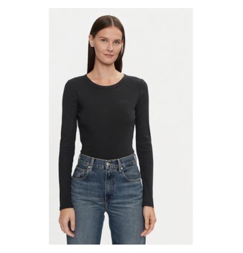 Дамска блуза -  304454431 - Памук - Черен - Черен GAP