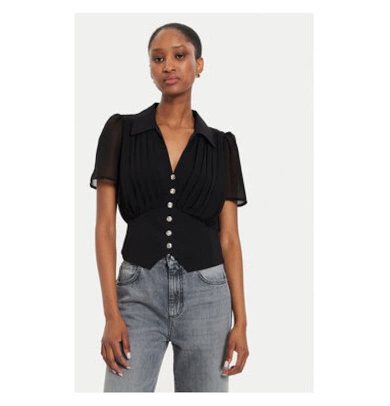 Дамска блуза -  304479588 - Полиестер - 40 - Черна Morgan