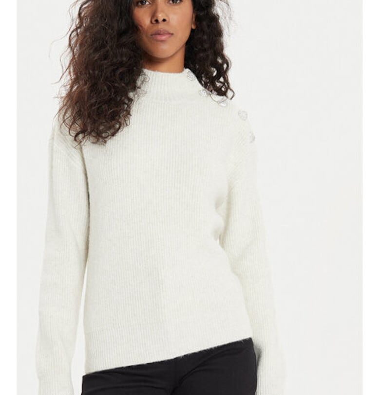 Дамска блуза  304482076 - Полиестер/Акрил - Бежов - Бежов Morgan