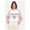 Дамска блуза -  304487729 - Органичен памук/Рециклиран полиестер - Розов Karl Kani
