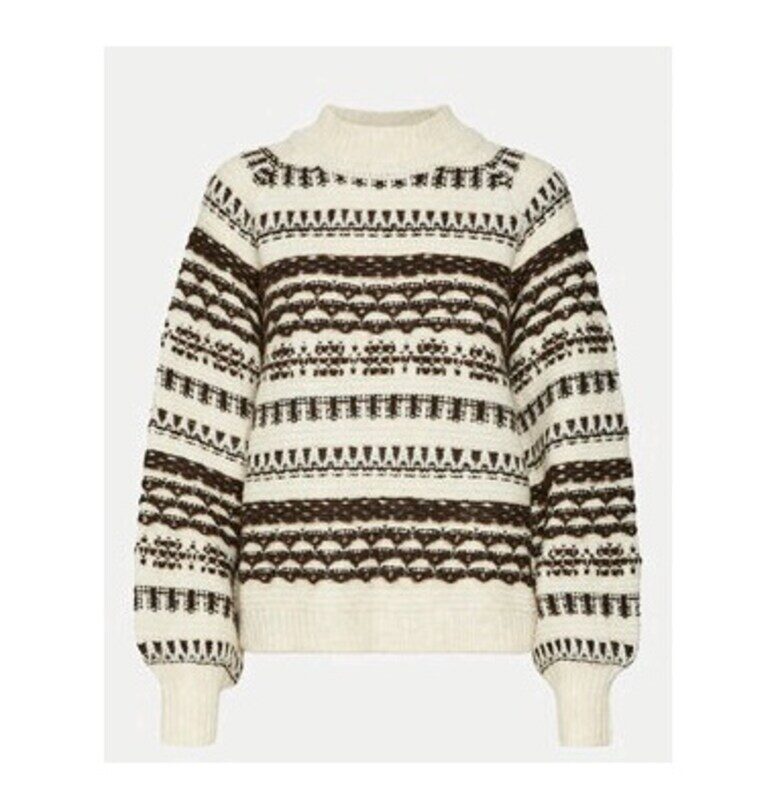 Дамска блуза -  304510946 - Рециклиран полиестер/Акрил - Бежов - Бежов Vero Moda