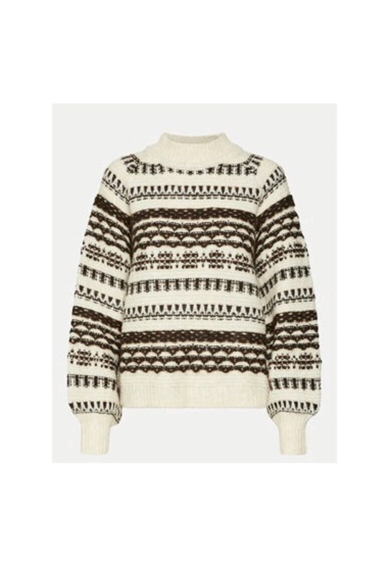 Дамска блуза - 304510946 - Рециклиран полиестер/Акрил - Бежов - Бежов Vero Moda