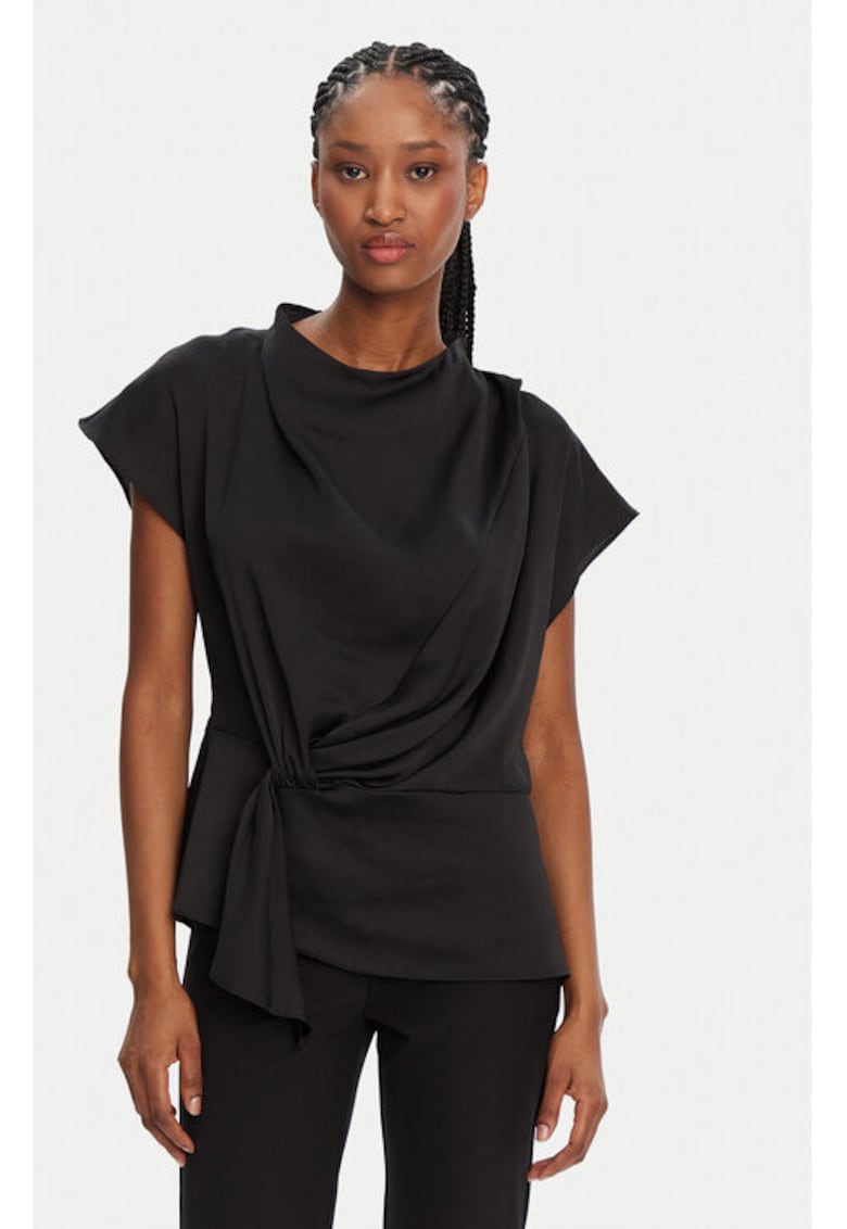 Дамска блуза - 304709579 - Рециклиран полиестер - Черна - Черен Bruuns Bazaar
