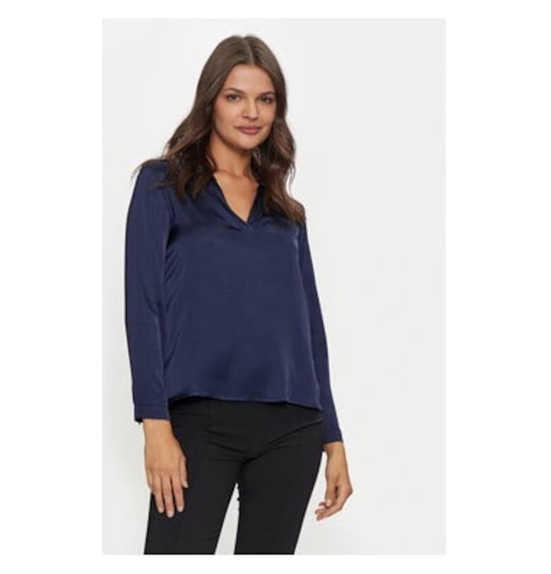 Дамска блуза  304725746 Вискоза Синя - Син VICOLO