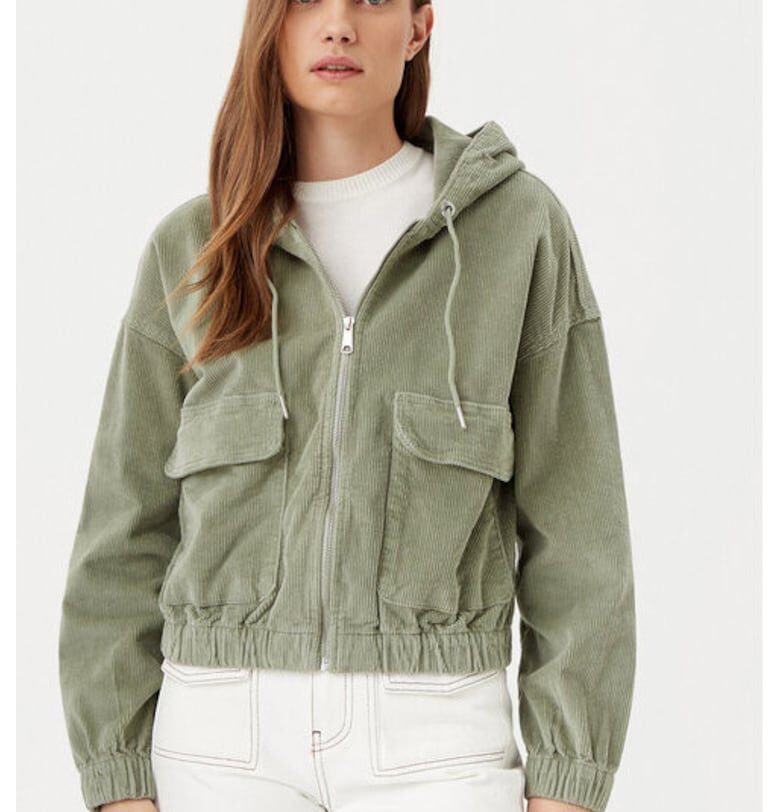 Дамска блуза -  304783784 - Памук - Зелен - Зелен Only