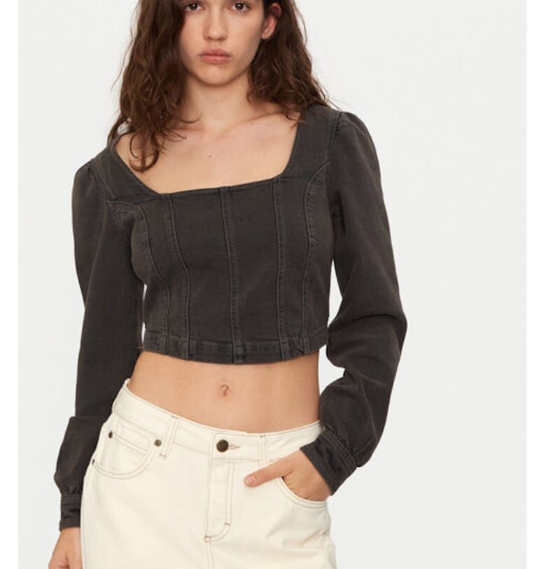 Дамска блуза -  304998195 - Памук - Черен - Черен Lee