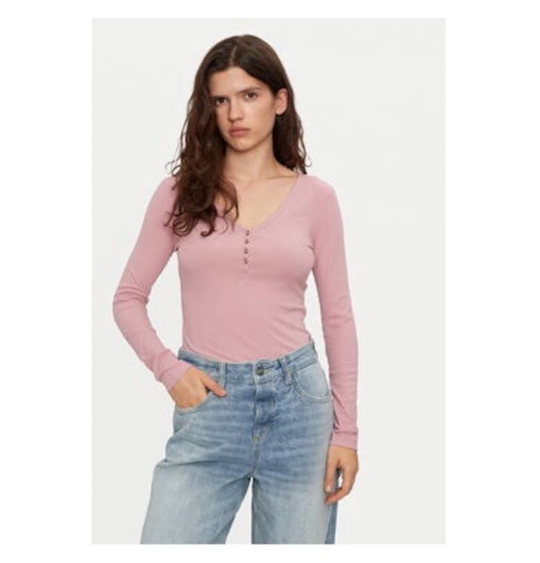 Дамска блуза -  304998317 - Полиестер/Вискоза - Розов Lee