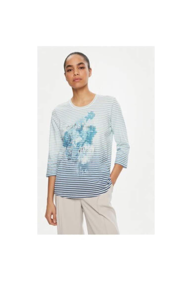 Дамска блуза - 305136770 - Памук - Син - Син Olsen