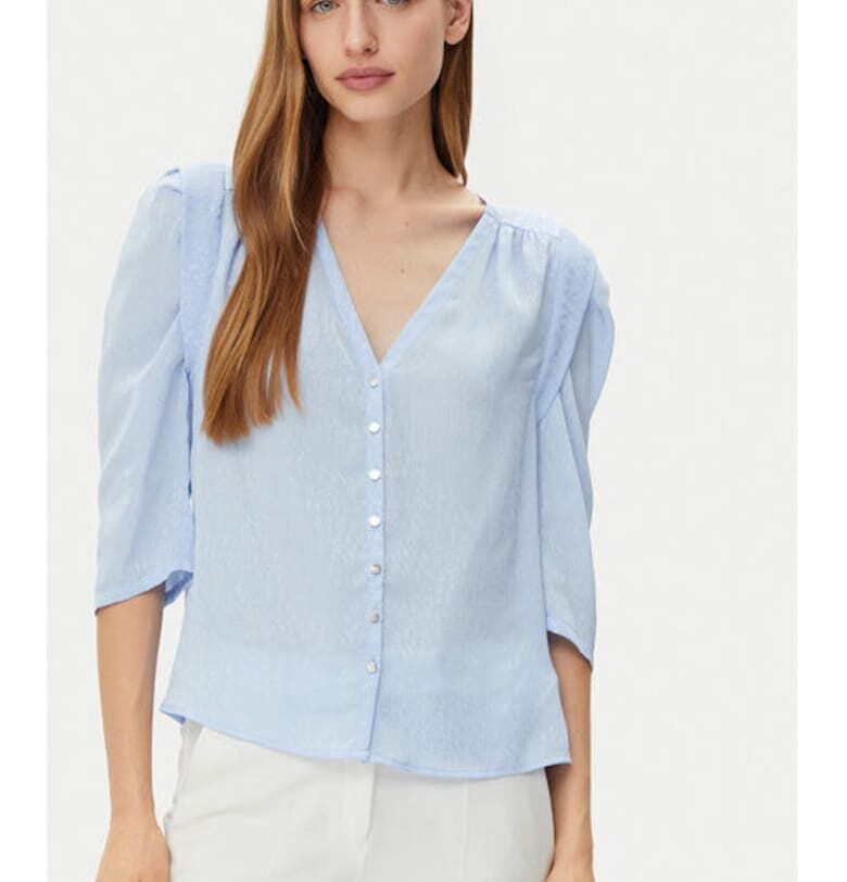 Дамска блуза -  305252838 - Полиестер - Син Morgan