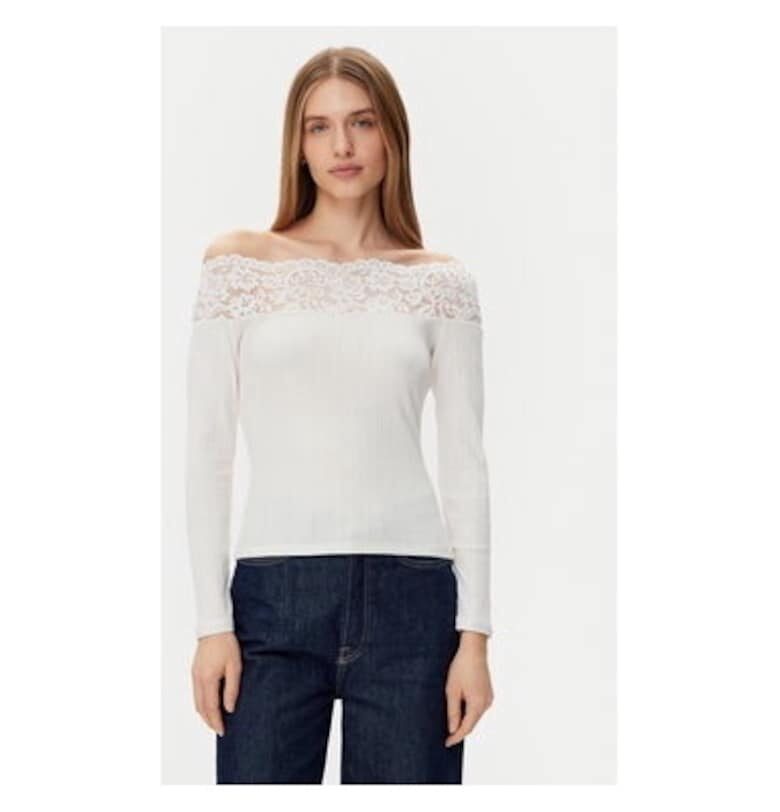 Дамска блуза -  305253590 - Модал/Памук/Еластан - Бежов - Бежов Morgan