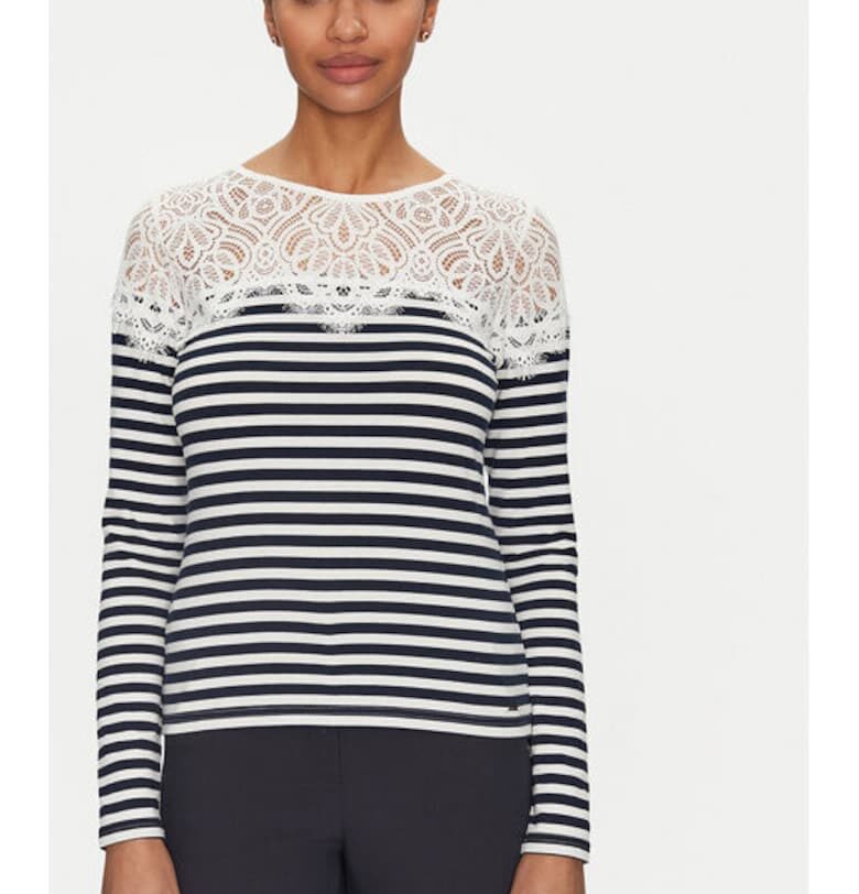 Дамска блуза -  305253620 - Полиестер/Памук/Еластан - Синя - Син Morgan