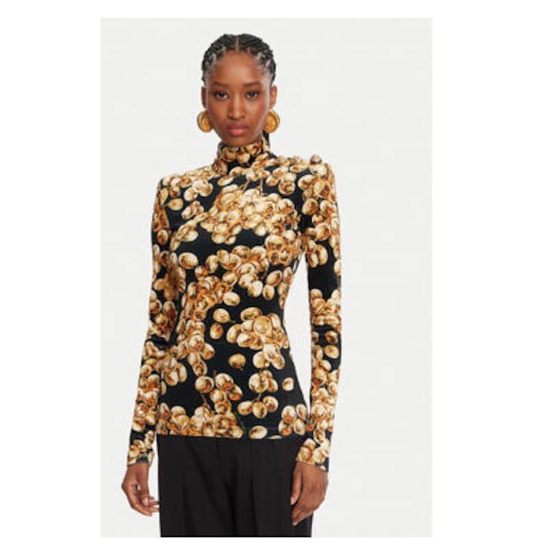 Дамска блуза -  305313447 - Полиестер - Еластан - Черна - Черен Balmain