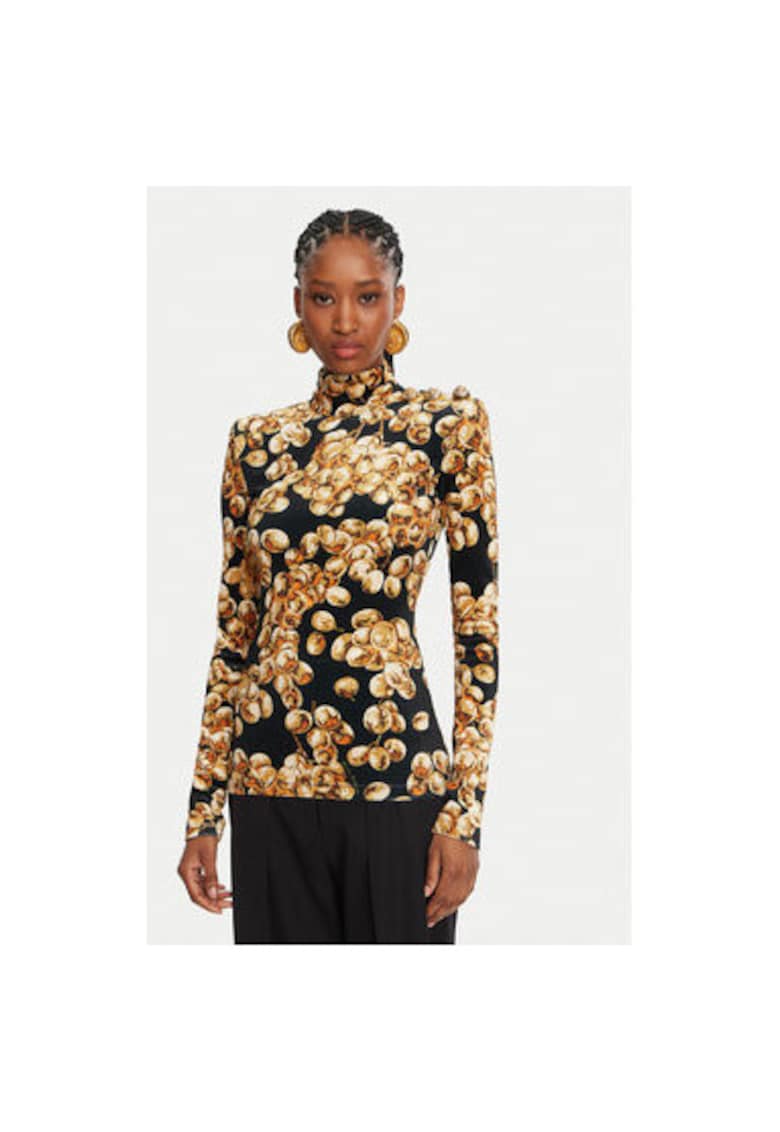 Дамска блуза - 305313447 - Полиестер - Еластан - Черна - Черен Balmain