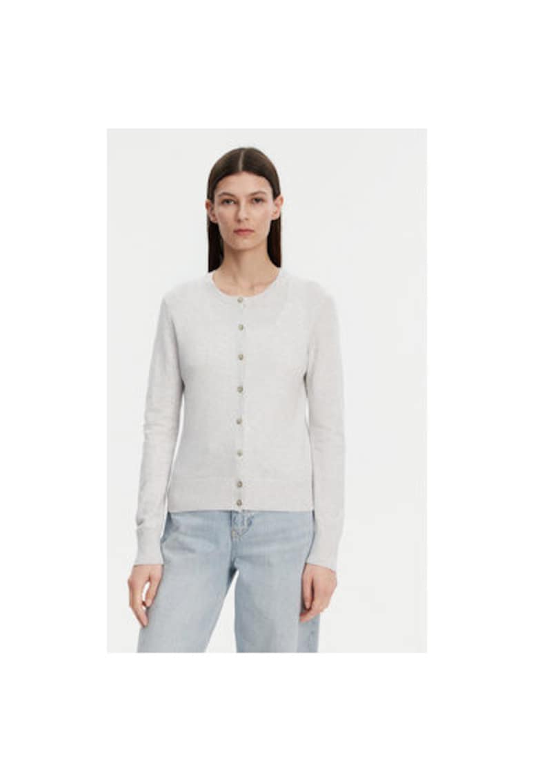 Дамска блуза 443176-03 - Памучен цвят - Сив - Сив GAP
