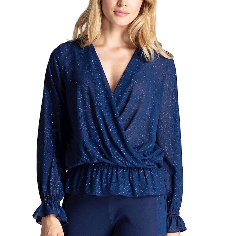 Дамска блуза 59021 -  Polyester - Navy blue Figl