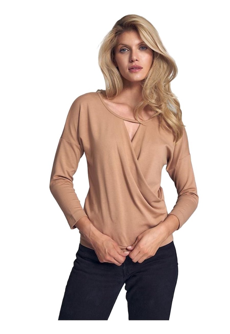 Дамска блуза 590219 - Вискоза/Полиестер - Бежов Figl