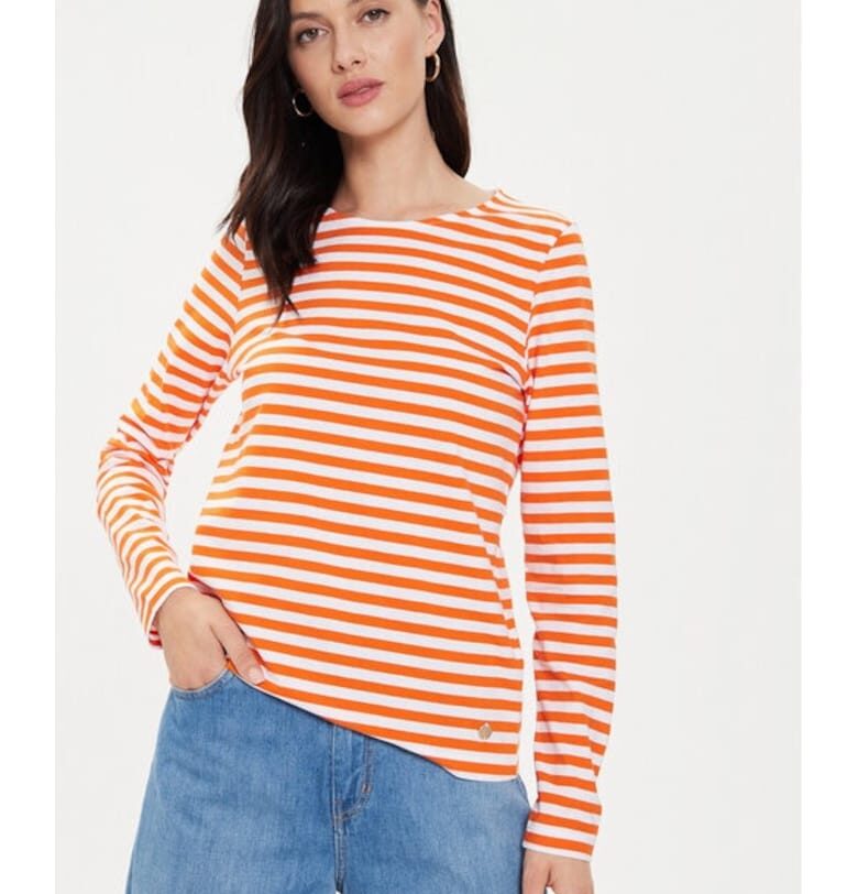 Дамска блуза -  65824 - Памук - Оранжев Tamaris