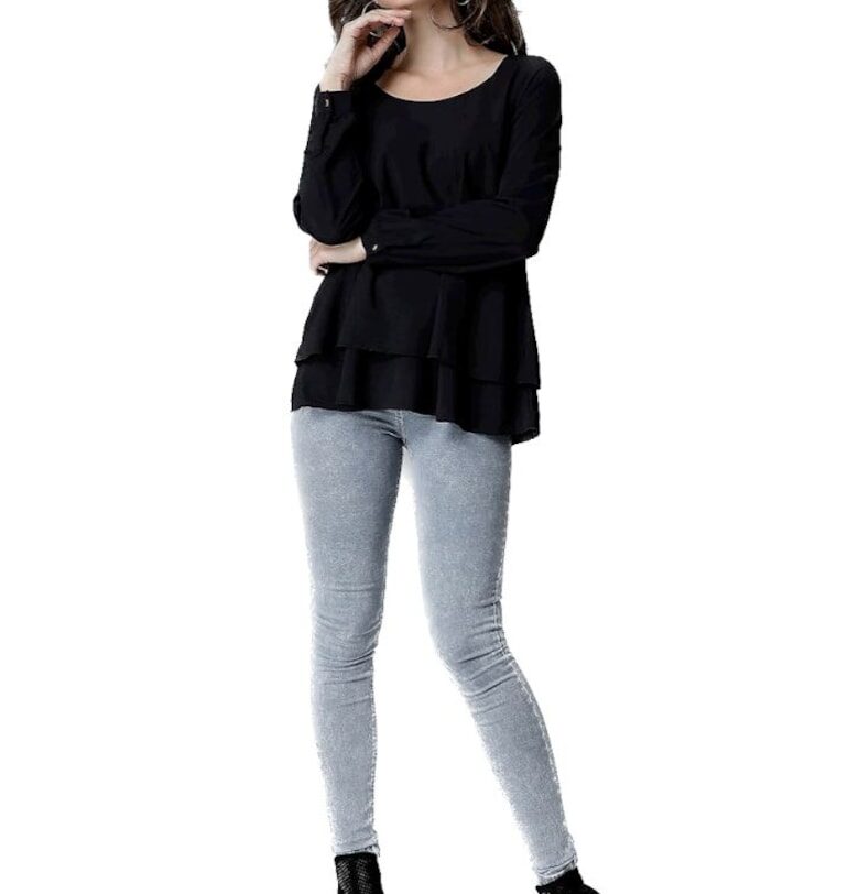 Дамска блуза Anahid L020 черна - Черен Lenitif