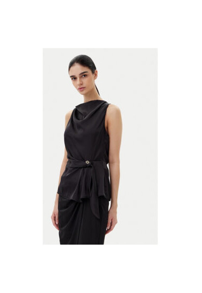 Дамска блуза CFC0019901002 - Полиестер - Черен - Черен Rinascimento