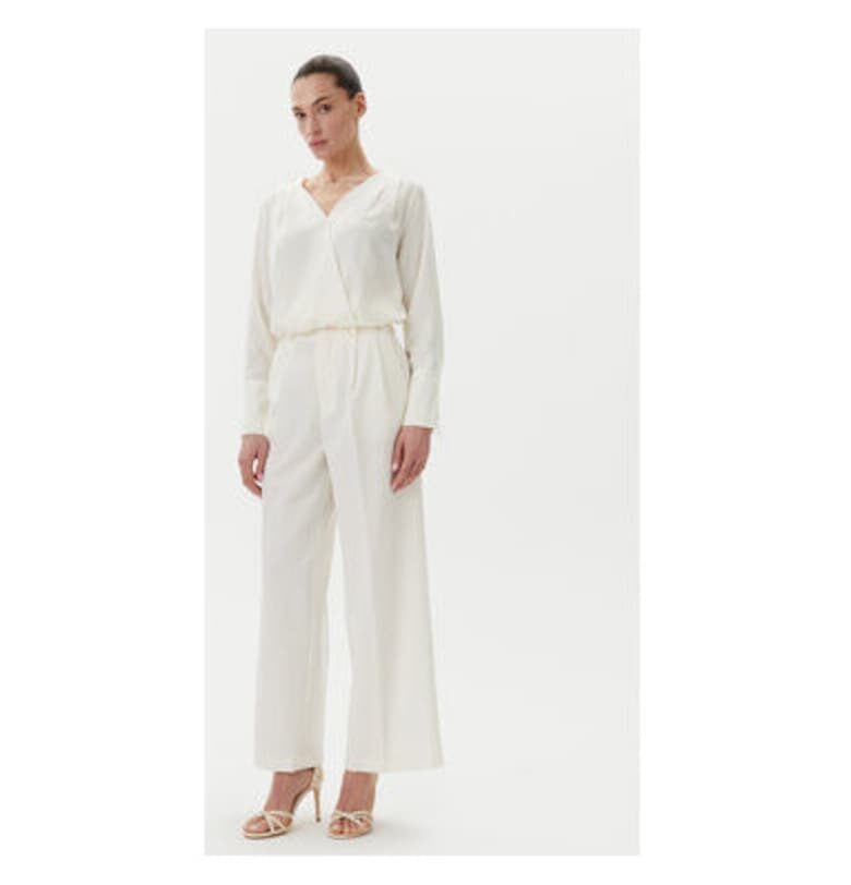 Дамска блуза  CFC0122613003 - Полиестер - Екрю - Екрю Rinascimento