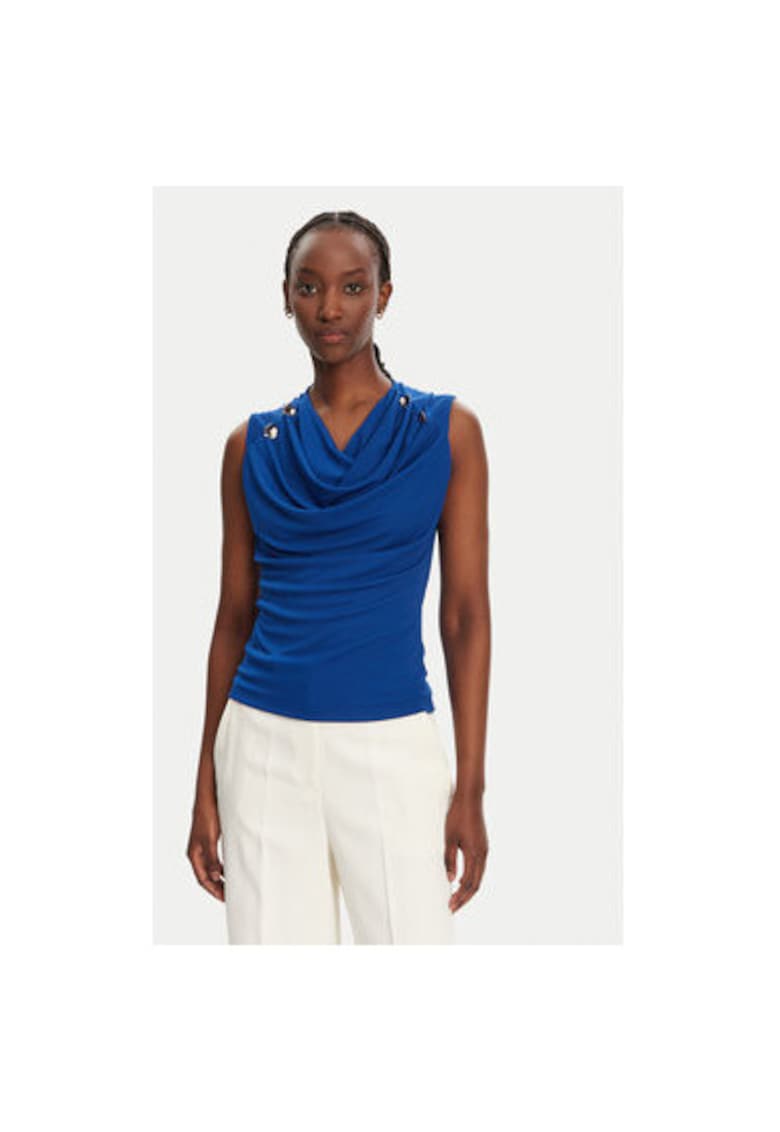 Дамска блуза CFC0123497003 - Полиестер - Син - Син Rinascimento