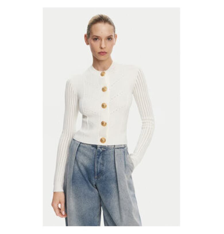 Дамска блуза  DF1KL190KF24 - Вискоза/Полиестер - Бяла - Бял Balmain