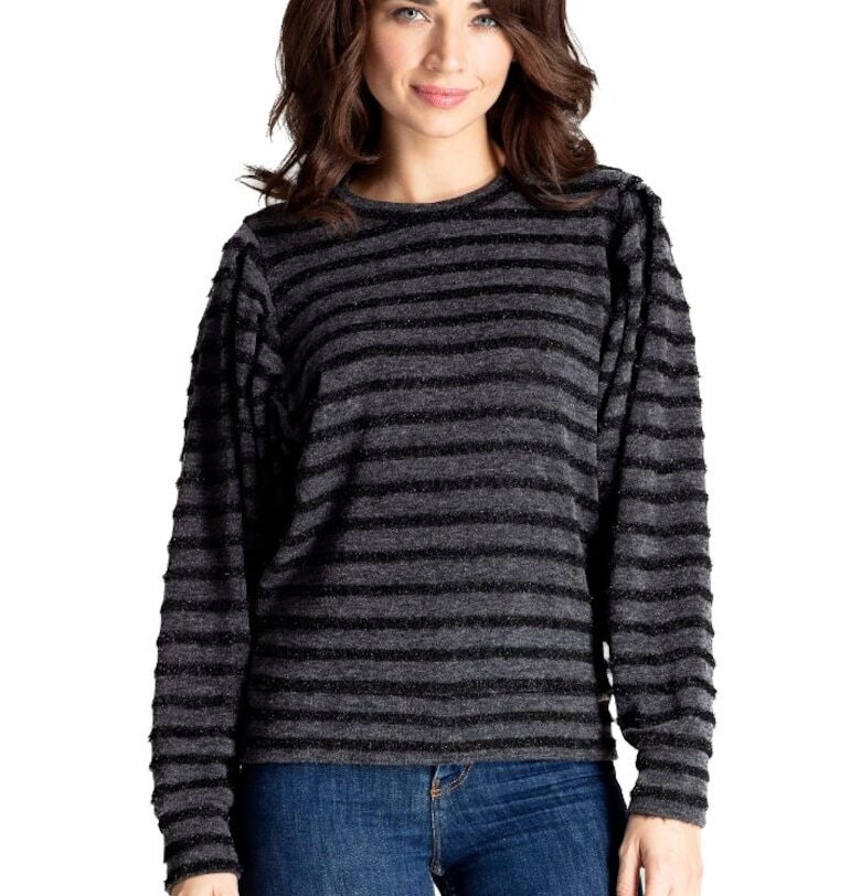 Дамска блуза Deglan L069 черна - Черен Lenitif