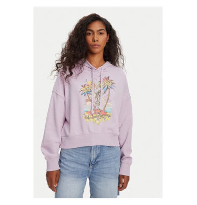 Дамска блуза  EBJFT00146 - Памук/Полиестер - Лилава - Лилав Billabong