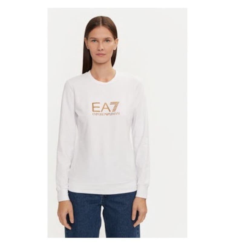 Дамска блуза - Emporio Armani  303960506 - Памук - Бяла - Бял EA7