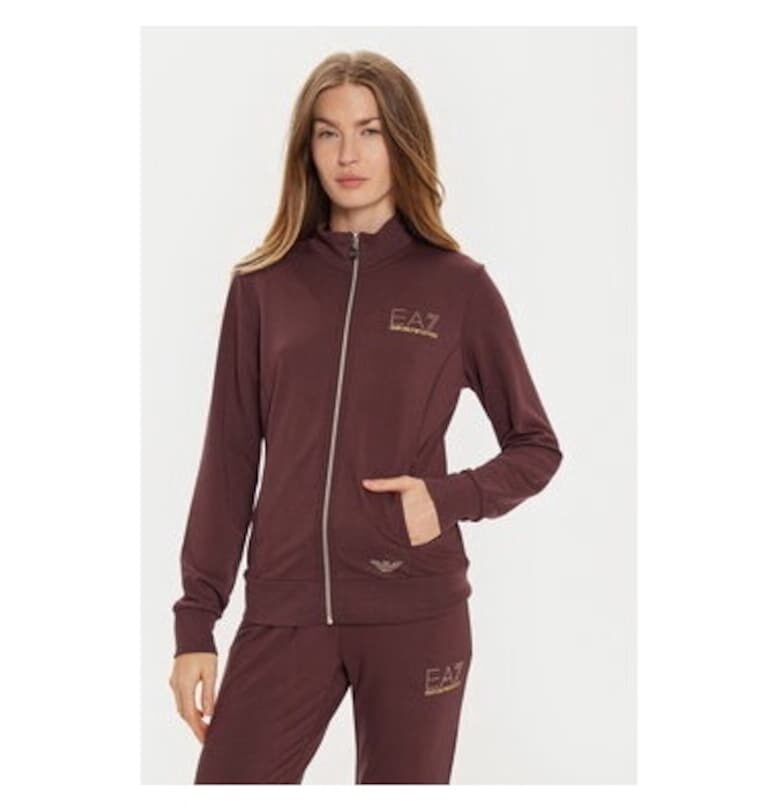 Дамска блуза - Emporio Armani  303962753 - Полиестер/Вискоза - Кафяв - Кафяв EA7