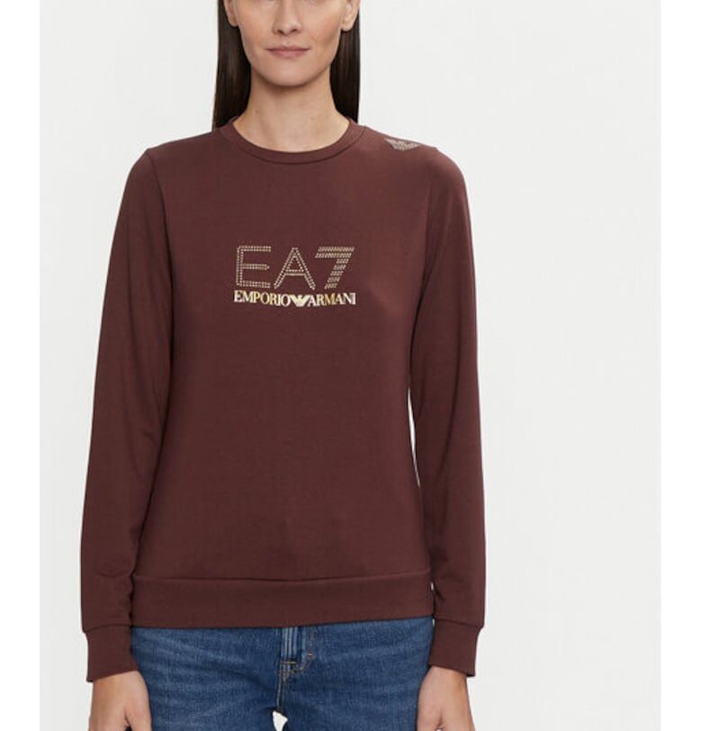 Дамска блуза - Emporio Armani  303962760 - Полиестер/Вискоза - Кафяв EA7