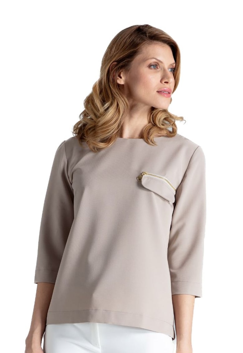 Дамска блуза Igraigan M393 бежово - Бежов Figl