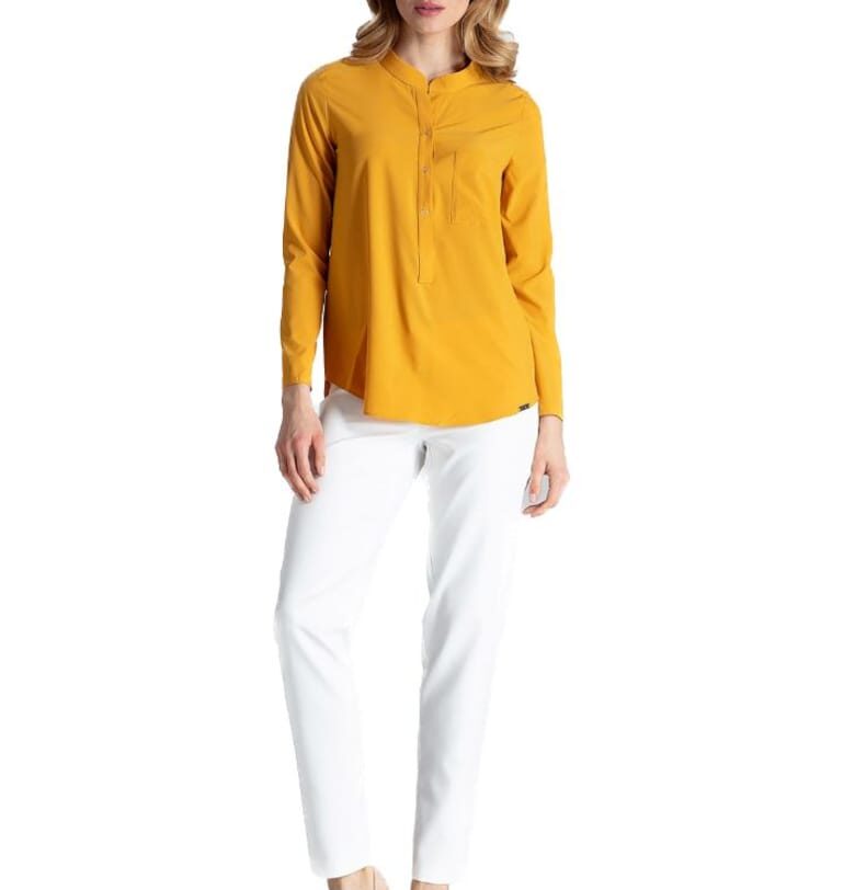 Дамска блуза Nirne M663 Горчица - Жълт Figl