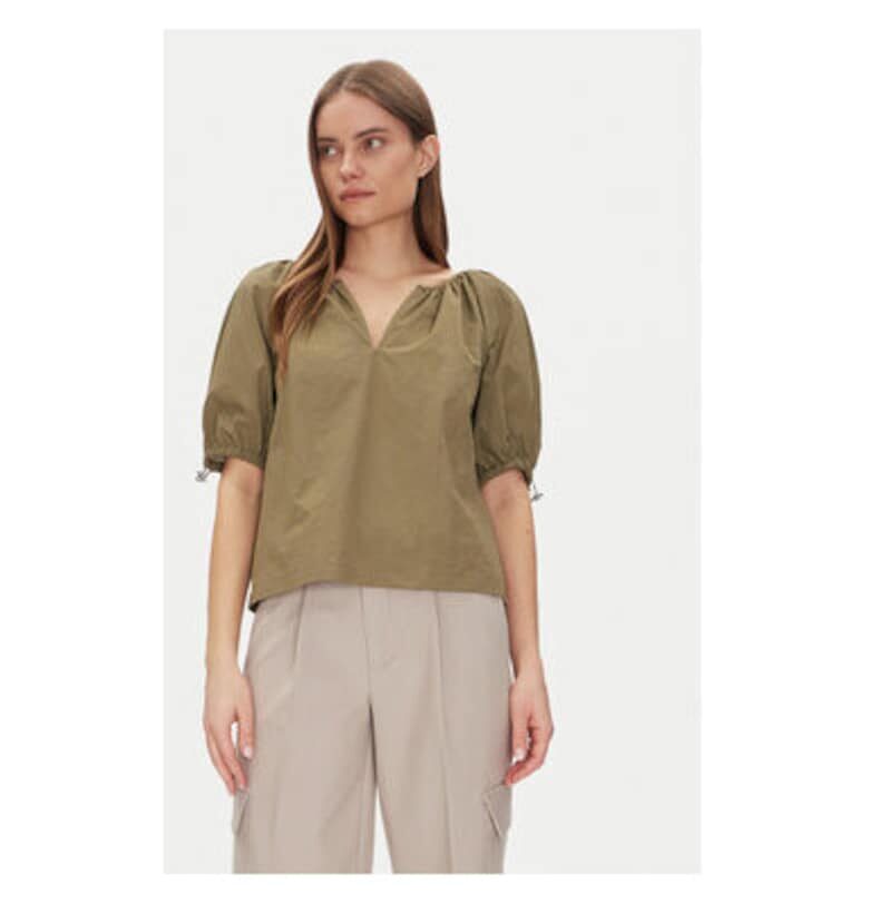 Дамска блуза  P5BAFATG - Найлон/Полиестер - Зелен - Зелен DKNY